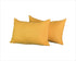 Set of 2 Yellow Modern Lumbar Throw Pillows